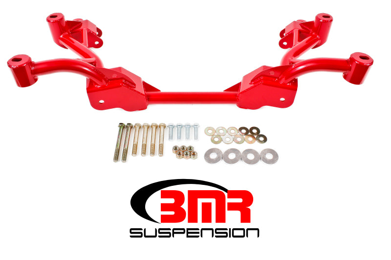 BMR 82-82 3e génération F-Body K-Member sans supports de moteur et supports de rack STD - Rouge