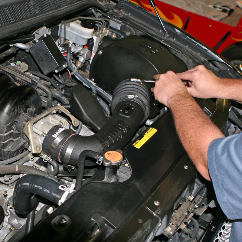 Système d'admission d'air Ram-Air Banks Power 04-14 Nissan 5.6L Titan - Filtre sec