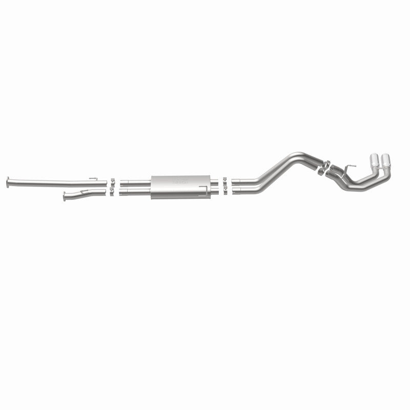 MagnaFlow 14 Toyota Tundra V8 4.6L/5.7L Stainless C/b Exhaust Dual same side pass. rear tire