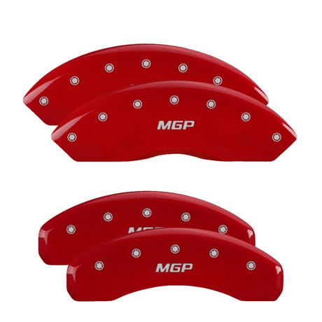 Couvre-étriers MGP 4 gravés F &amp; R Bowtie Finition jaune Noir Char 2000 Chevrolet Silverado 2500