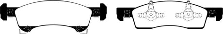 Plaquettes de frein avant EBC Greenstuff pour Ford Expedition 4.6 2WD 02-06