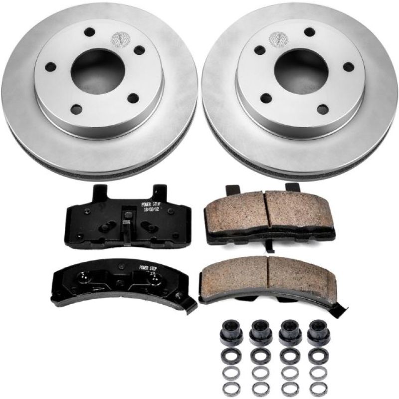 Power Stop 94-99 Dodge Ram 1500 Front Z17 Evolution Geomet Coated Brake Kit