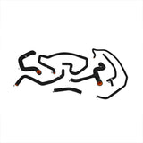 Kit de durites en silicone noir Mishimoto pour Ford Focus SVT 02-04