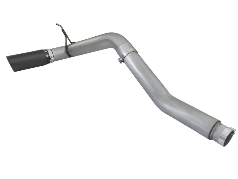 aFe LARGE BORE HD 5in DPF-Back SS Exhaust w/ Black Tip 2016 Nissan Titan 5.0L V8 (td) CC SB