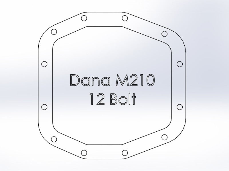 Couvercle de différentiel avant aFe Power Pro Series noir (Dana M210) 18-19 Jeep Wrangler JL 2.0L (t)
