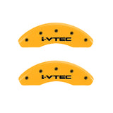 MGP 2 Caliper Covers Engraved Front MGP Yellow Finish Black Characters 1999 Honda Civic