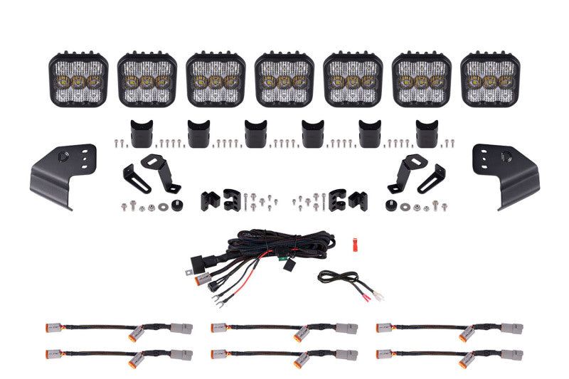 Pare-brise Diode Dynamics Bronco SS5 Sport CrossLink - Kit de barre lumineuse combo blanche