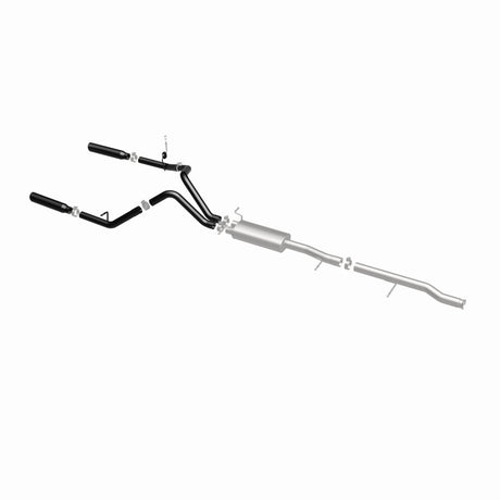 Cat-Back MagnaFlow SYS 3,5 pouces à embouts arrière divisés doubles noirs 10-13 Chevy Silverado / GMC Sierra 5,3 L