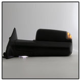 xTune Dodge Ram 1500 09-12 Extendable Heated Adjust Mirror Black Housing Left MIR-DRAM09S-PWH-L