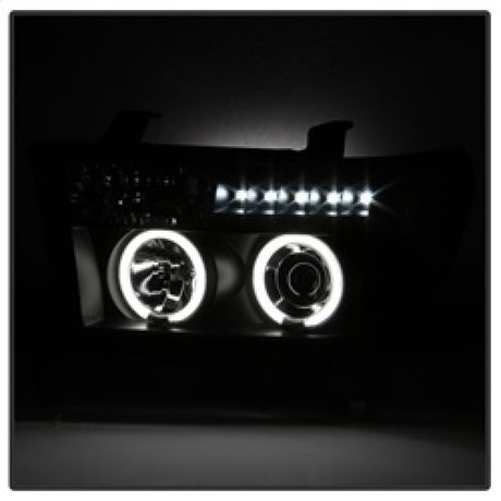Phares de projecteur Spyder Toyota Tundra 07-13 CCFL Halo LED Blk PRO-YD-TTU07-CCFL-BK