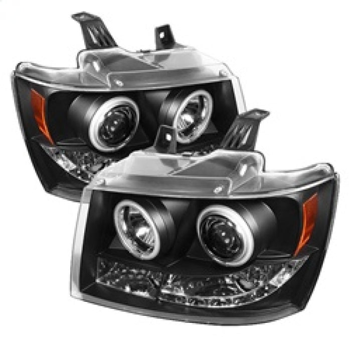 Phares de projecteur Spyder Chevy Suburban 1500/2500 07-14 CCFL Halo LED Noir PRO-YD-CSUB07-CCFL-BK