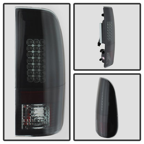 Feux arrière LED Spyder Ford F150 97-03/F250 Super Duty 99-07 Noir Fumé ALT-YD-FF15097-LED-BSM