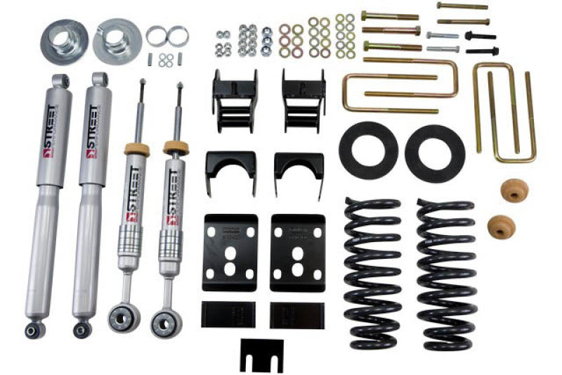 Belltech 09-13 Ford F150 Std Cab Short Bed 2 po ou 3 po F/4 po R Drop avec kits d'abaissement SP Shocks