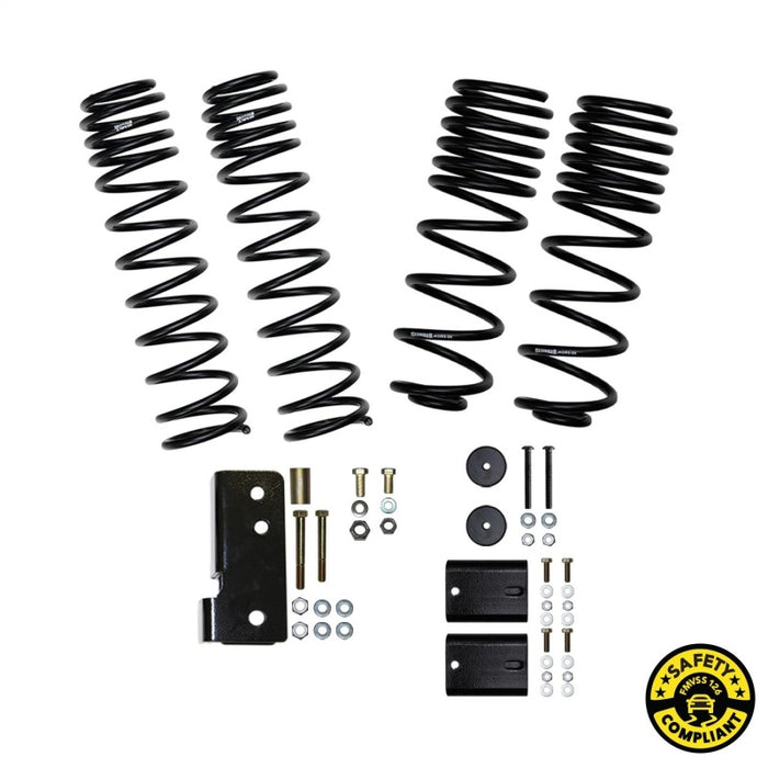 Kit de levage Skyjacker 07-18 Jeep Wrangler (JK) 2 pouces avec ressorts à double débattement et longue course