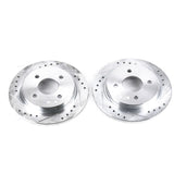 Disques de frein arrière Power Stop 14-19 Ford Fiesta Evolution percés et fendus - Paire