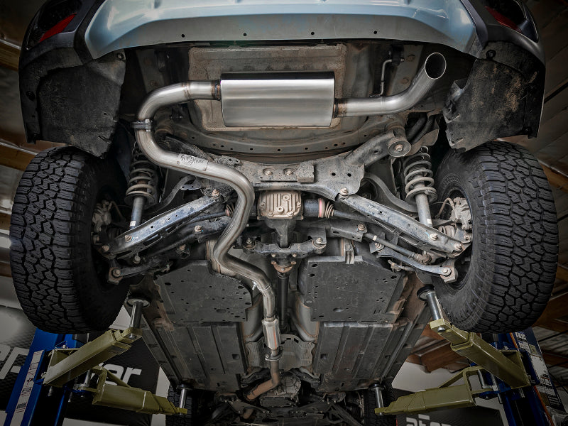 Système d'échappement aFe POWER Takeda 2,5 pouces 304 SS Cat-Back Subaru Crosstrek 18-19 H4-2.0L