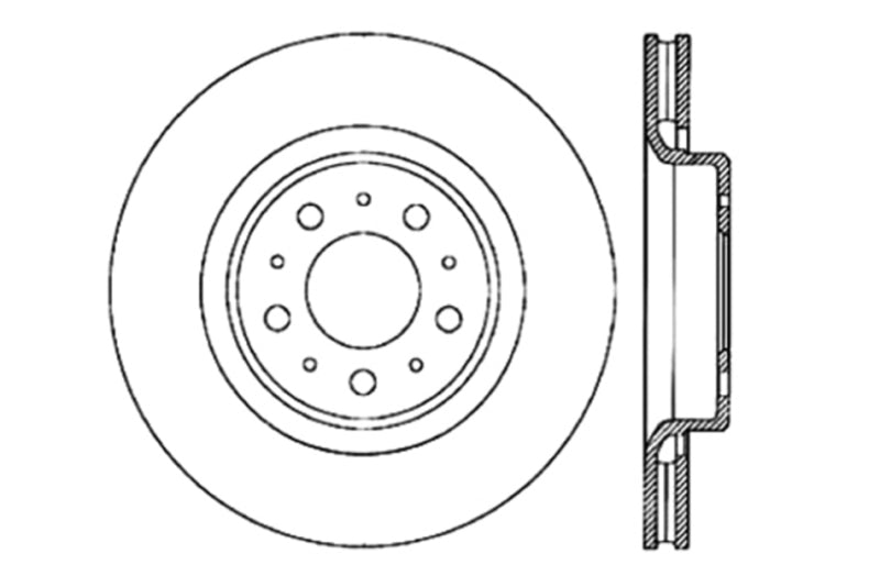 Disque de frein sport fendu et percé StopTech