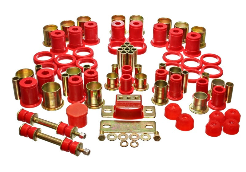 Ensemble de bagues principales Hyper-flex Energy Suspension 74-77 Oldsmobile Cutlass/442/F-85/Europa Red