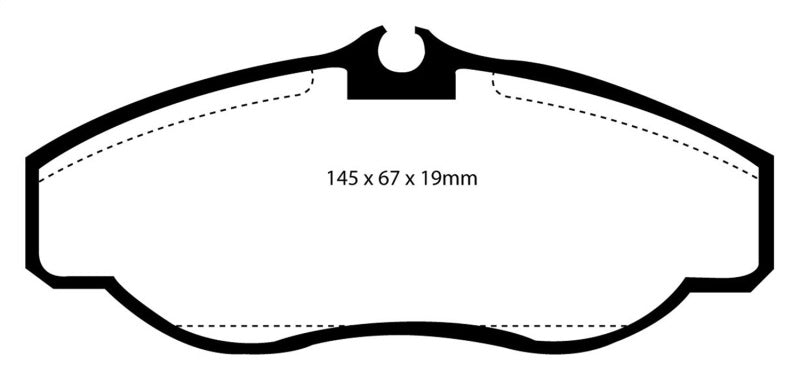 Plaquettes de frein avant EBC 99-03 Land Rover Discovery (série 2) 4.0 Yellowstuff