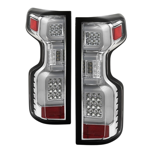 Spyder Chevy Silverado 19-20 (Do Not Fit Halogen Model) LED Tail Light - Chrome ALT-YD-CS19LED-C