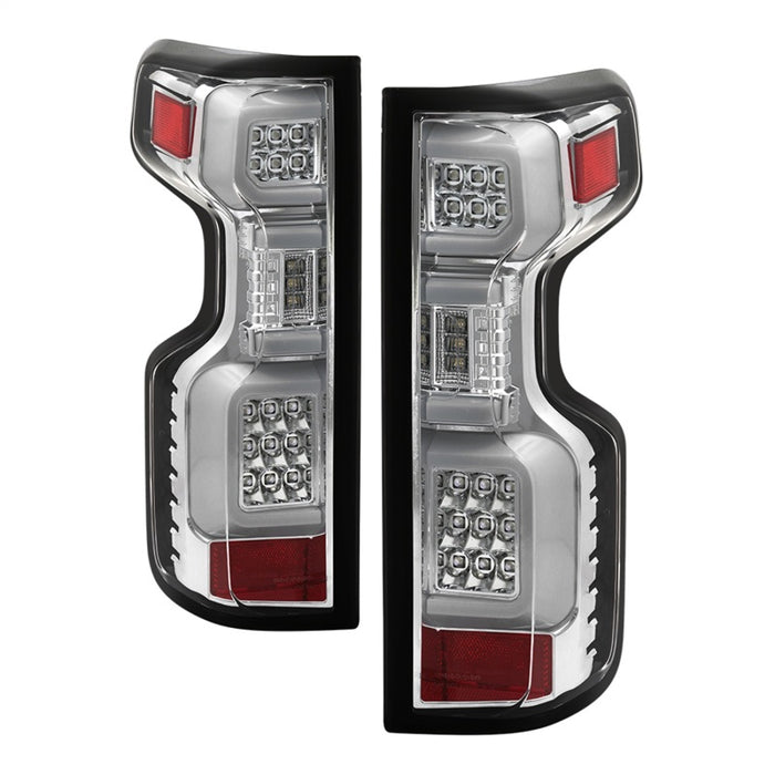 Spyder Chevy Silverado 19-20 (Do Not Fit Halogen Model) LED Tail Light - Chrome ALT-YD-CS19LED-C