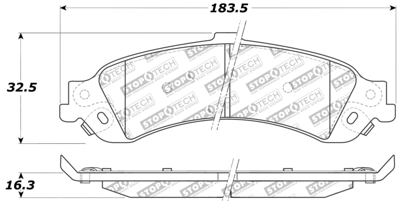 Plaquettes de frein StopTech Performance