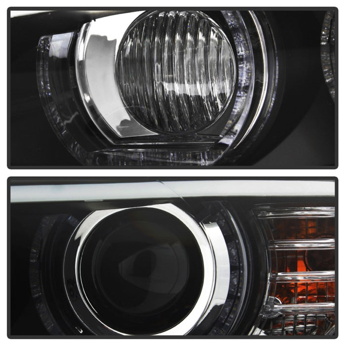 Phares de projecteur Spyder 08-10 BMW F92 Série 3 - LED DRL - Noir (PRO-YD-BMWE9208-DRL-BK)