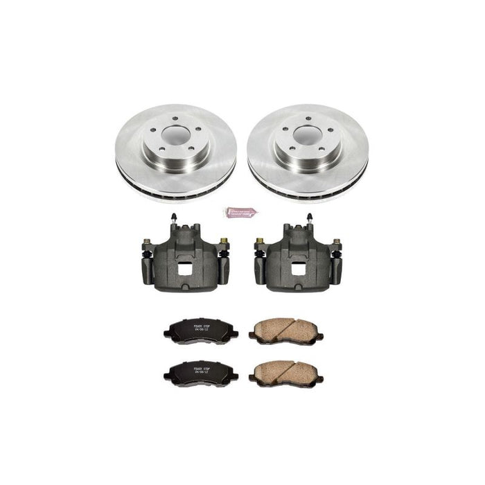 Kit de freins avant Power Stop Autospecialty avec étriers pour Mitsubishi Lancer 08-16