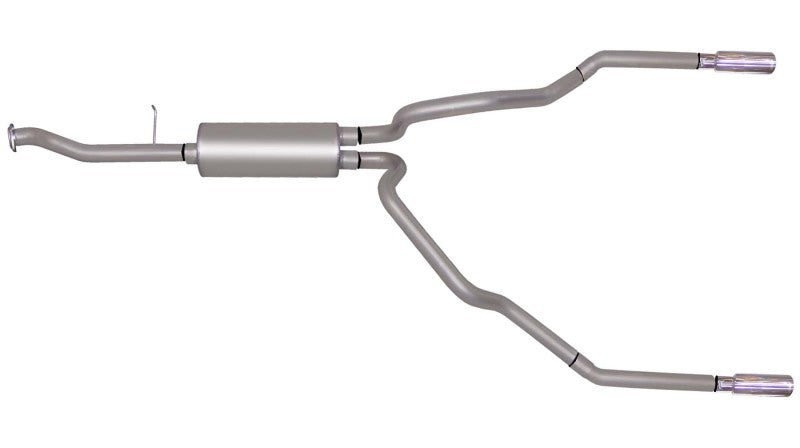 Échappement double divisé Cat-Back de 4,3 L et 2,5 po de base Gibson 99-05 Chevrolet Silverado 1500 - Aluminisé