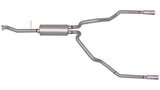 Échappement double divisé Cat-Back de 4,3 L et 2,5 po de base Gibson 99-05 Chevrolet Silverado 1500 - Aluminisé