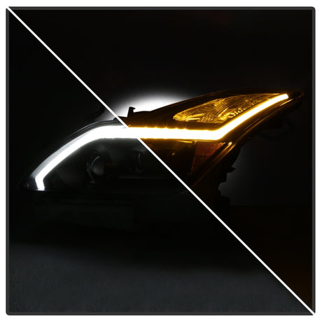 Phares de projecteur xTune Infiniti G37 Coupé (non AFS) 08-15 - Noir PRO-JH-IG3708-2D-LB-BK