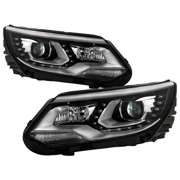 Phares de projecteur LED/DRL Spyder VW Tiguan 12-17 Chrome PRO-JH-VWT12-LED-C