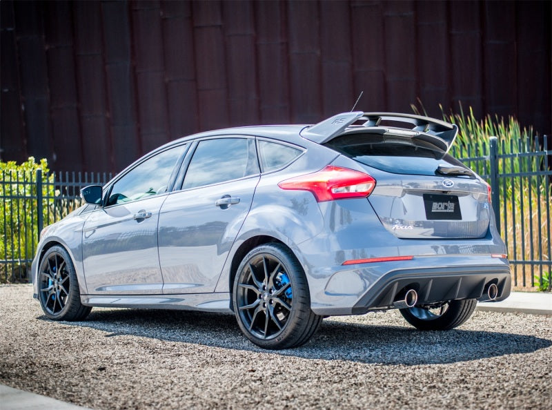 Échappement arrière divisé ATAK Catback Borla 16-17 Ford Focus RS 2.3L MT à embouts ronds coupés en angle