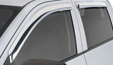 Déflecteur de vent latéral Tape-Onz pour Chevrolet Tahoe Sport Utility 2015-2019 Stampede 4 pièces - Chrome