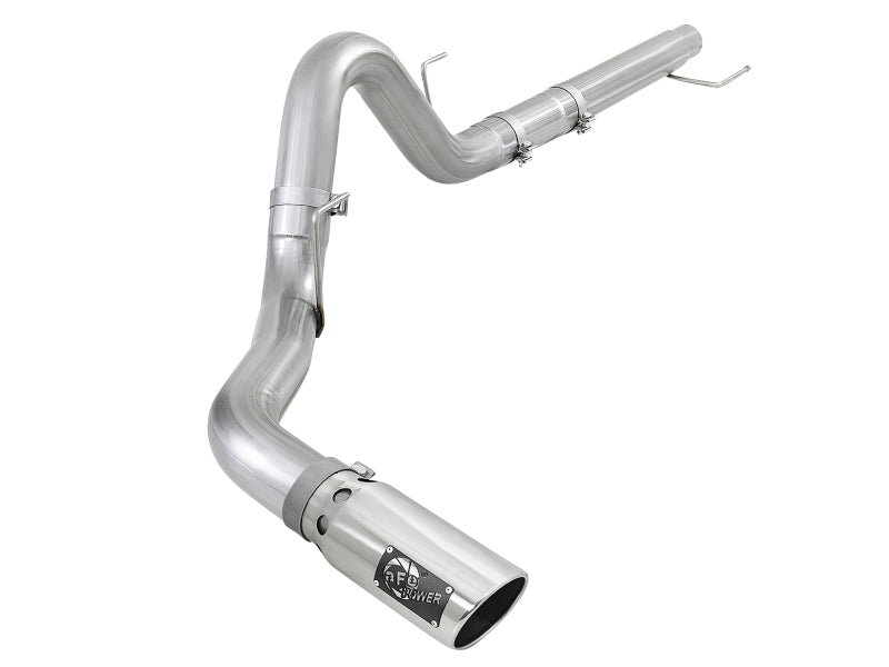 aFe Atlas 4in Aluminized Steel DPF-Back Exh 18-19 Ford F-150 V6-3.0L (td) w/ Polished Tip