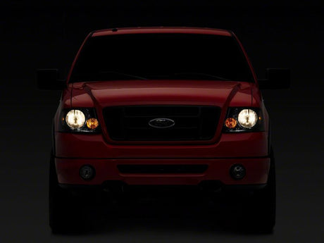 Phares de rechange de style OEM de la série Axial de Raxiom 04-08 Ford F-150 - Boîtier chromé - Lentille fumée
