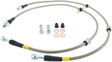 Conduites de frein avant en acier inoxydable StopTech 08-10 EVO X AWD