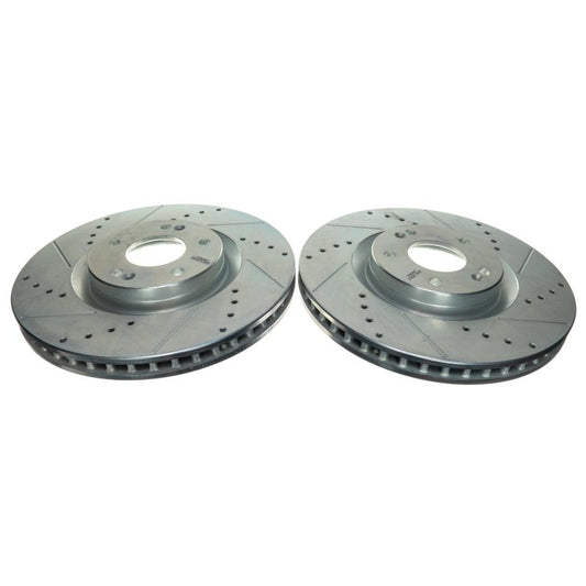 Power Stop 21-22 Kia Sorento Front Drilled & Slotted Rotor (Pair)