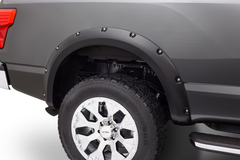 Bushwacker 16-18 Nissan Titan XD style poche Flares 4 pièces 78,0 po - Noir