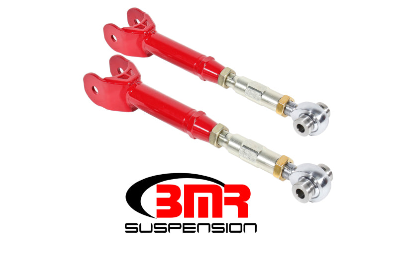 Bras de suspension supérieurs BMR 16-17 Camaro 6e génération, embouts de tige réglables sur la voiture (polyuréthane) - Rouge