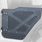 Demi-portes en aluminium avec grille perforée pour Jeep 4 portes JL/JT DV8 18-22