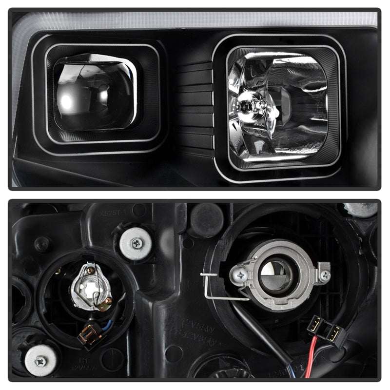Phares de projecteur à barre lumineuse à DEL DRL xTune 14-17 pour Toyota Tundra - Noir (PRO-JH-TTU14-LB-BK)
