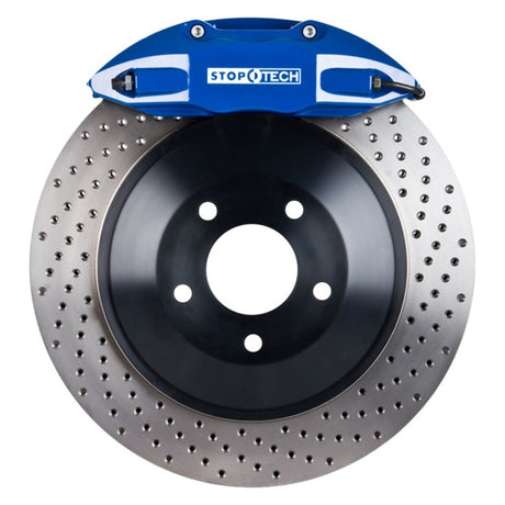 Kit de frein avant percé StopTech 08-09 Honda Civic Si 1 pièce Rotor bleu ST-41/plaquettes/lignes SS Touring