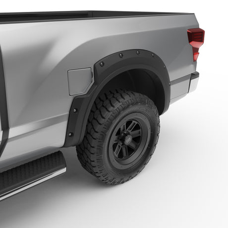Élargisseurs d'ailes à boulonner traditionnels EGR 17-23 Nissan Titan avec ensemble de 4 badges d'aile