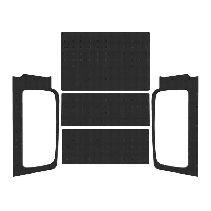 Kit complet de garniture de pavillon DEI 04-06 Jeep Wrangler LJ Unliminted - Noir