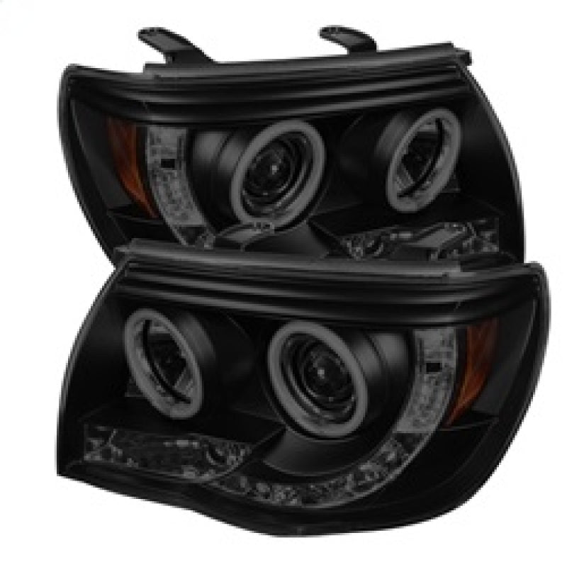 Phares de projecteur Spyder Toyota Tacoma 05-11 CCFL Halo LED Blk Smke PRO-YD-TT05-CCFL-BSM