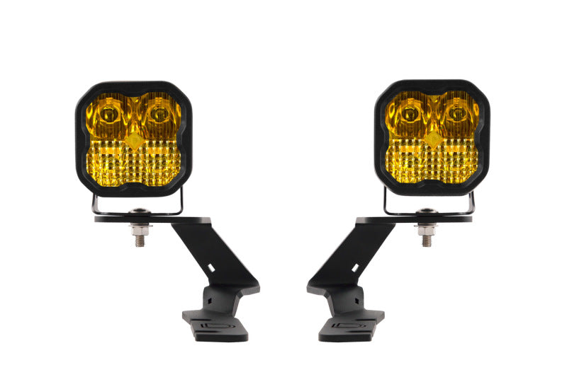 Kit de feux de fossé à LED Diode Dynamics 19-21 Ford Ranger Pro SS3 - Combo jaune