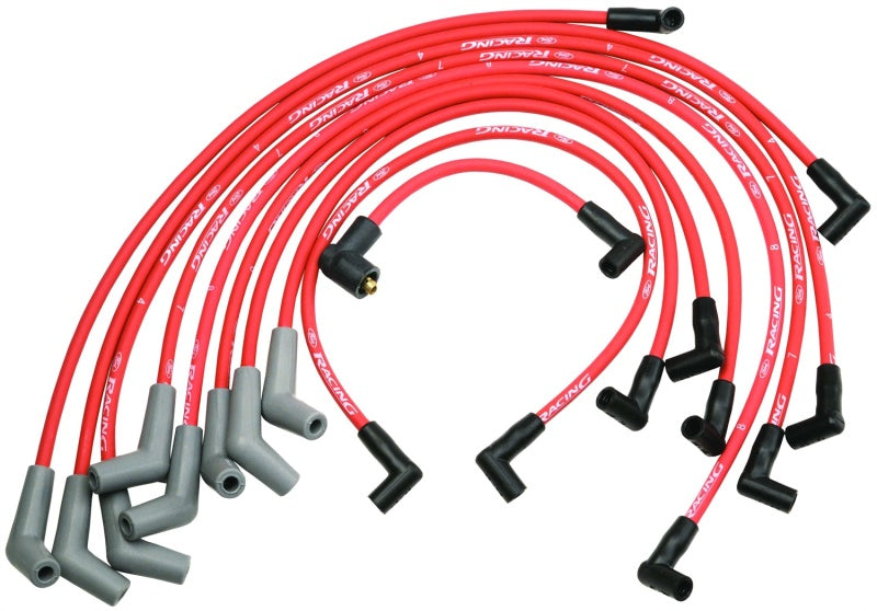 Ensemble de câbles de bougie d'allumage Ford Racing 9 mm - Rouge