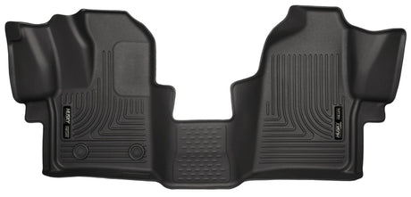 Revêtements de sol avant noirs Husky Liners 2015 pour Ford Transit-150/Transit-250/Transit-350 WeatherBeater