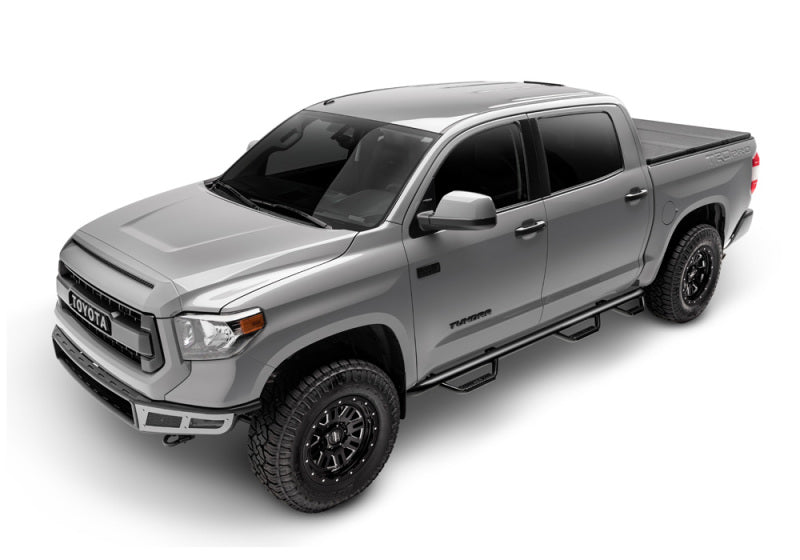 N-Fab Nerf Step 15-17 GMC - Chevy Canyon/Colorado Crew Cab 5 pieds - Noir brillant - Accès au lit - 3 pouces